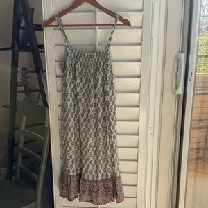 Elegant Paisley Print Maxi Dress